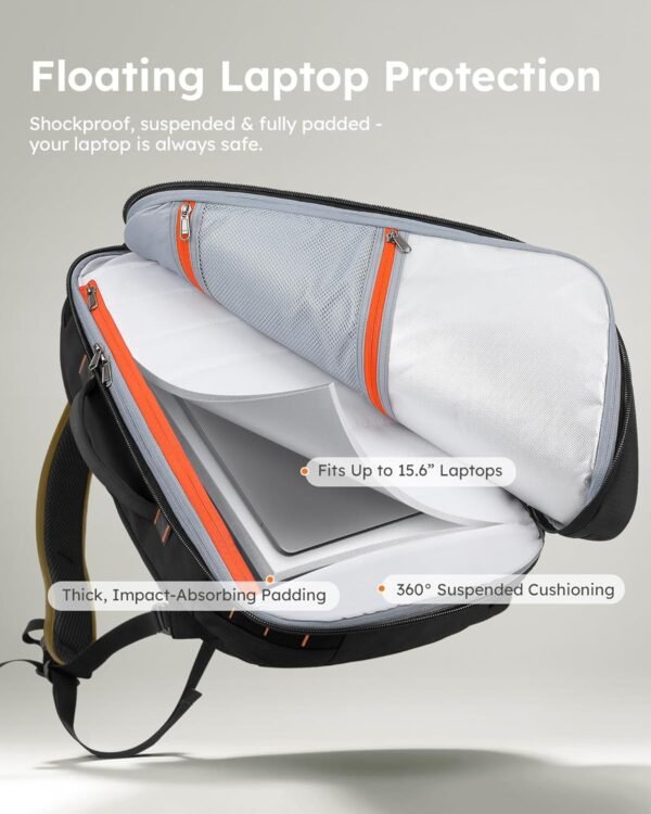 Tolaccea Travel Laptop Backpack, Large Carry on Ba... - Image 4