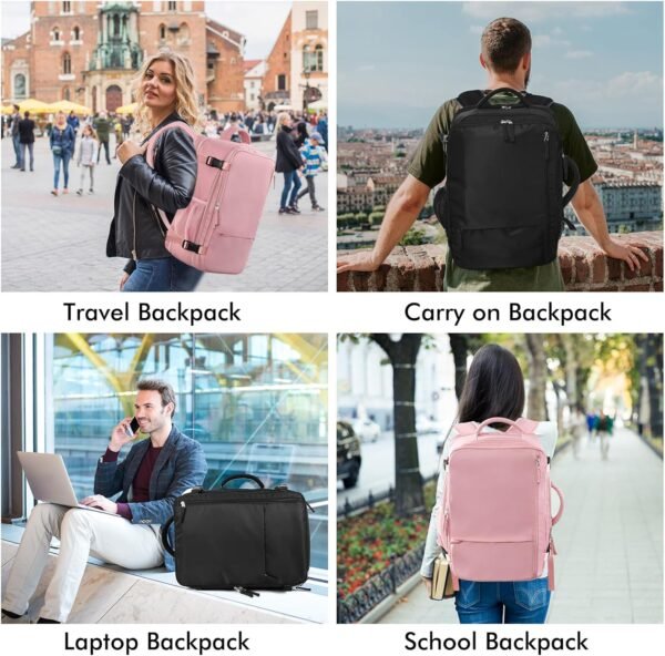 Beraliy Travel Backpack for Men Women, Large Carry... - Image 8