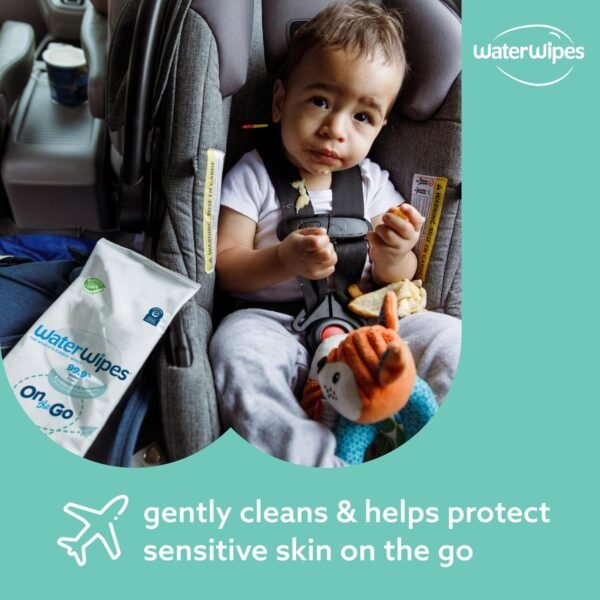 WaterWipes On The Go Wipes, 99.9% Water-Based Wipe... - Image 4