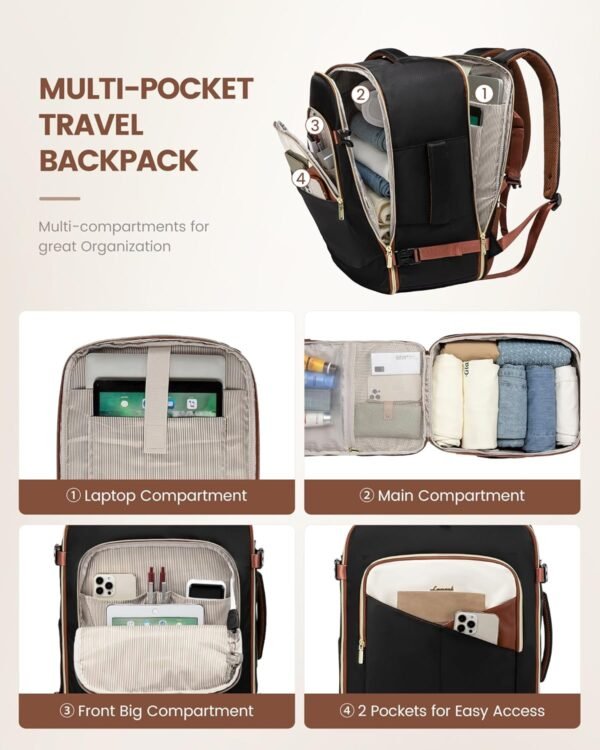 LOVEVOOK Large Travel Backpack for Women&Men,TSA C... - Image 6