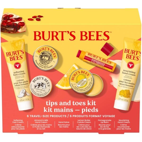 Burt's Bees Gifts Ideas, Tips and Toes Kit, 6 Trav... - Image 2