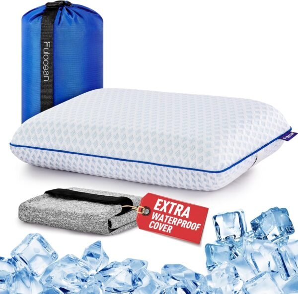 Travel & Camping Cooling Memory Foam Pillow for Ba... - Image 2