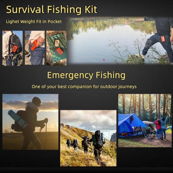 LoDinpo Mini Survival Fishing Kit Small Emergency ... - Image 3