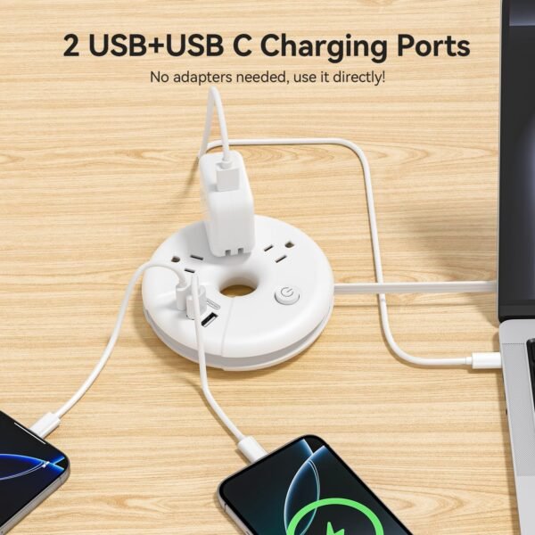 Travel Power Strip, NTONPOWER 3 Outlets 3 USB(1 US... - Image 10