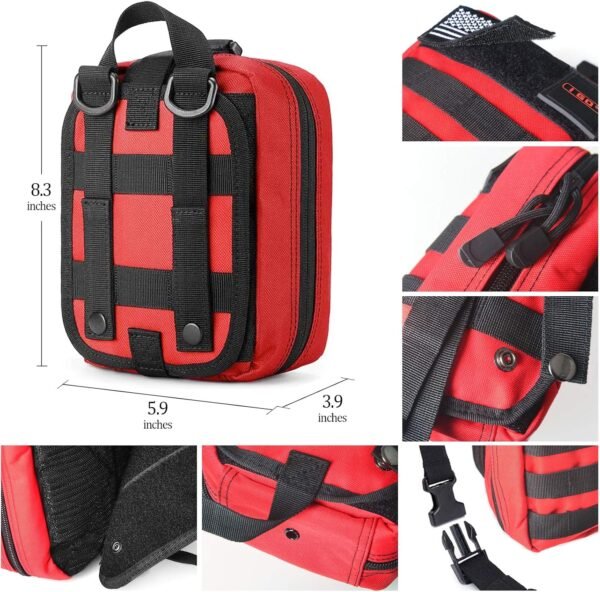 I GO Survival First Aid Kit, 251 Pieces Compact Ta... - Image 3
