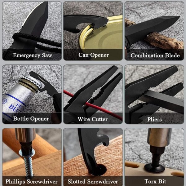 RoverTac Pocket Knife Multitool – 15-in-1 Folding ... - Image 9