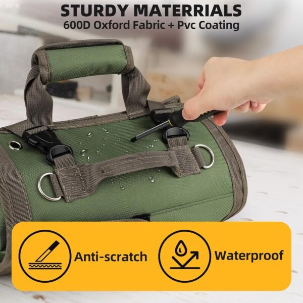 Tool Bag Roll Up, UUP Heavy Duty Rolled Empty Tool... - Image 8