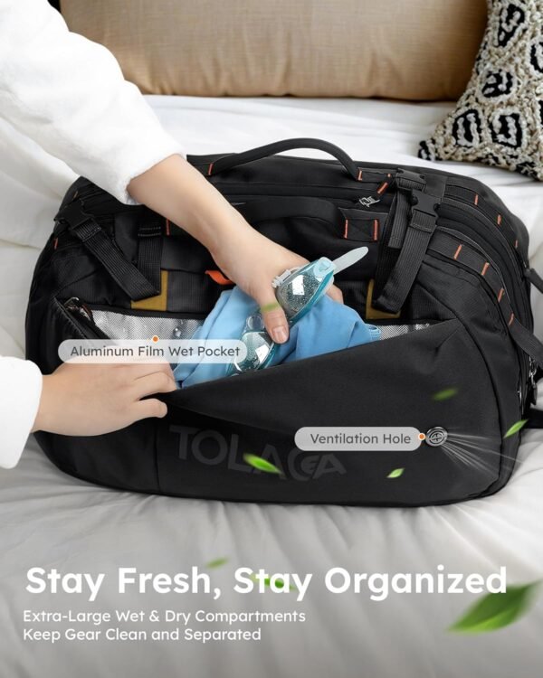 Tolaccea Travel Laptop Backpack, Large Carry on Ba... - Image 5