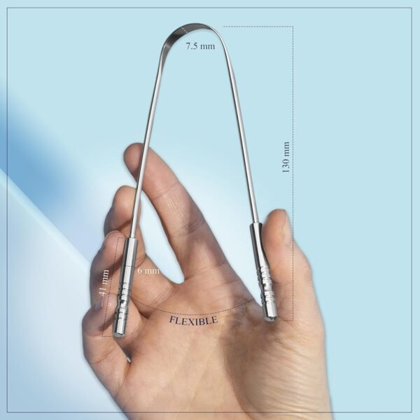 MasterMedi Tongue Scraper for Adults with Multicol... - Image 3