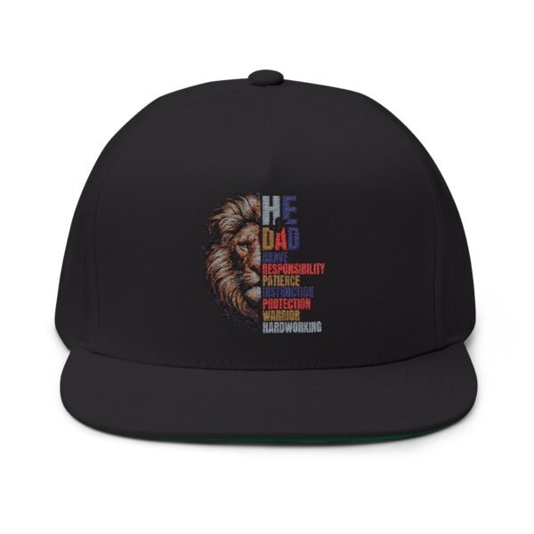 Empowering Dad Cap | Flat Bill Cap with Inspirational Embroidery, Perfect Gift for Father's Day, Dad's Birthday, Casual Style, Trendy [...] - Image 13