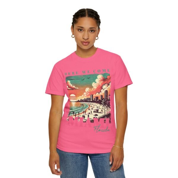 Miami Sunset T-Shirt, Vintage Florida Tee, Retro Beachwear, Summer Vacation Shirt, Unisex Graphic Tee, Travel Apparel - Image 7