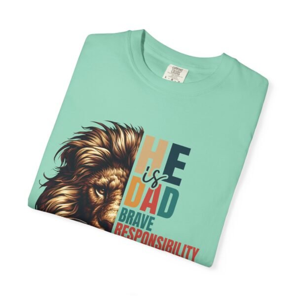 He is Dad Lion Graphic T-Shirt, Father's Day Gift, Unisex Tee, Dad Humor Shirt, Gift for Dad, Warrior Dad Apparel - Image 3