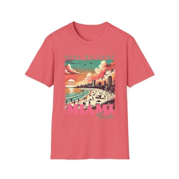 Miami Beach Vibes Unisex Softstyle T-Shirt, Summer Apparel, Vacation Tee, Graphic Shirt for Beach Lovers, Travel Gift - Image 11
