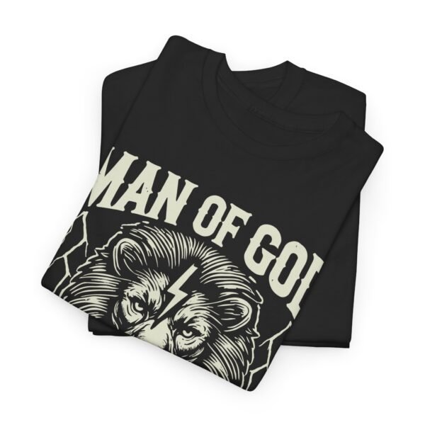 Heroic Faith Unisex Heavy Cotton Tee - Man of God, Husband, Daddy, Protector, Gift for Dads, Father's Day, Christian Apparel - Image 4