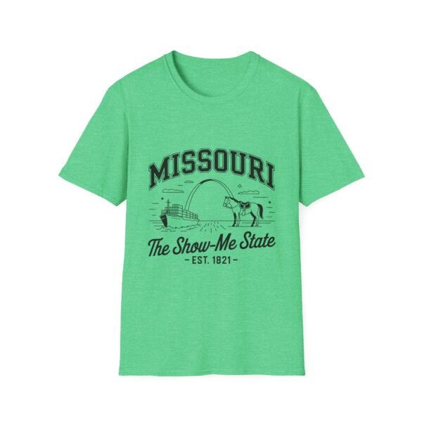 Missouri Unisex Softstyle T-Shirt, Show-Me State Tee, State Pride Shirt, Gift for Travelers, Casual Wear, Souvenir Apparel