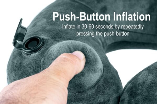 Ease Inflatable Travel Pillow with Luxuriously Sof... - Image 3