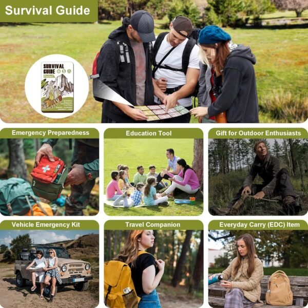 Tiny Pocket Survival Guide EDC Survival Kits Milit... - Image 8