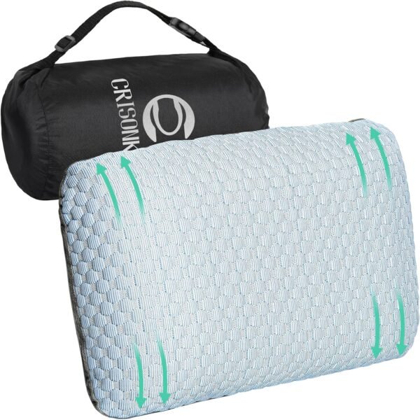 Travel and Camping Pillow- Compressible Medium Fir... - Image 2