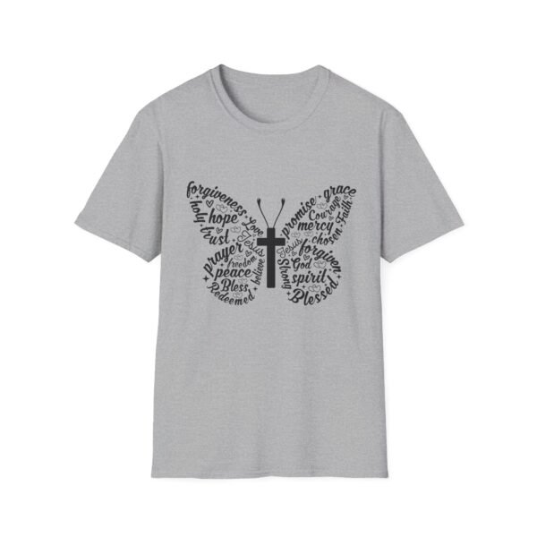 Inspirational Butterfly Graphic T-Shirt, Faith Shirt, Religious Tee, Gift for Believers, Spiritual Apparel - Image 17