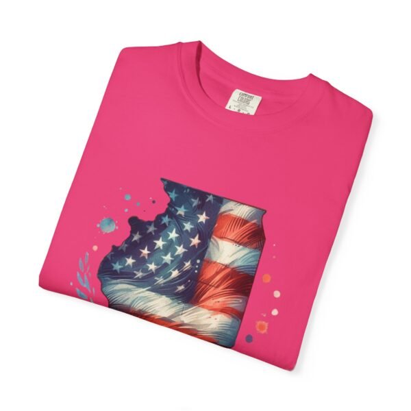 Illinois Flag Unisex T-Shirt, Independence Day Outfit, Patriotic Apparel, Americana Style, Gift for Illinois Residents - Image 81
