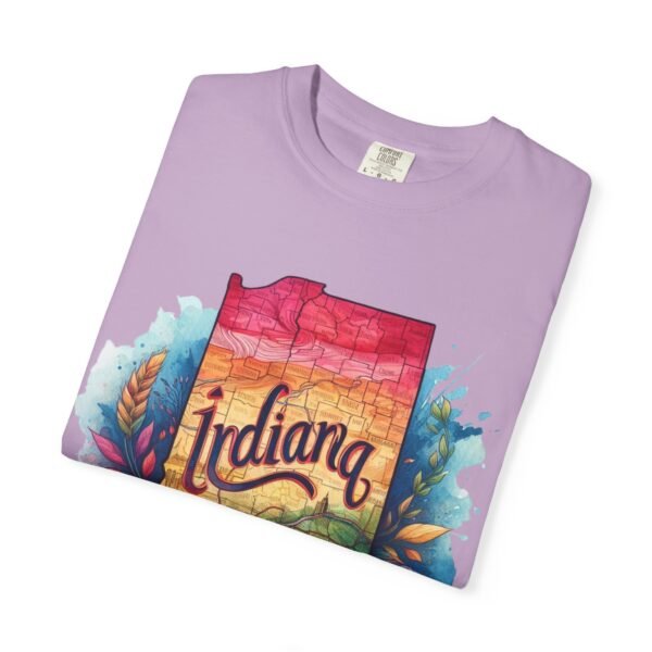 Colorful Indiana T-Shirt, Unisex State Tee, Garment-Dyed Shirt, Indiana Pride Apparel, Travel Souvenir, Gift for Locals - Image 57