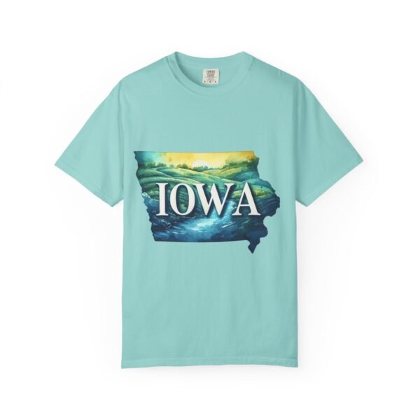 Iowa Scenic Unisex Garment-Dyed T-Shirt, Vintage Tee, Travel Souvenir, Nature Lover Gift, Iowa Pride Apparel, Casual Wear - Image 50