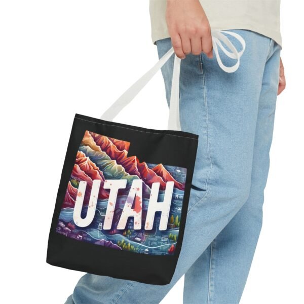 Utah Landscape Tote Bag, Eco-Friendly Shopping, Travel Accessory, Gift for Adventurers, Modern Design, AOP Tote - Image 27