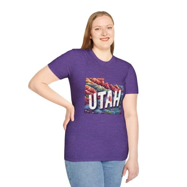 Utah Adventure T-Shirt, Unisex Softstyle Tee, Vintage Nature Shirt, Travel Gift, Summer Attire, Outdoor Lover Apparel - Image 109