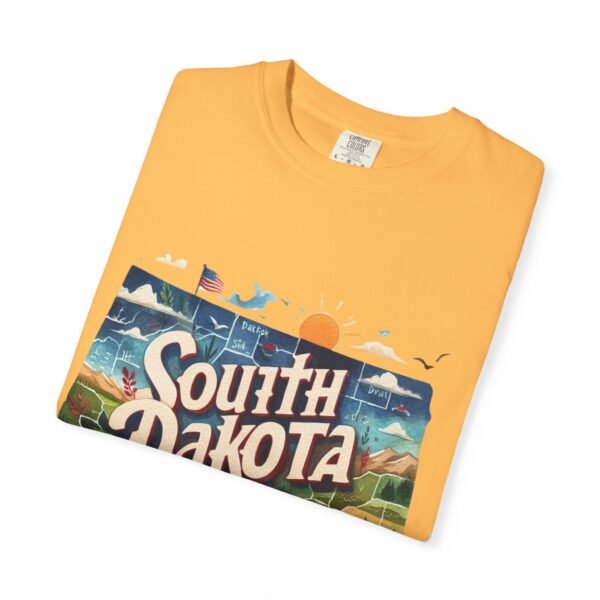 South Dakota Unisex Garment-Dyed T-shirt, Vintage South Dakota Tee, Travel Souvenir Shirt, Perfect for Vacation or Gift, Casual Wear, [...] - Image 27