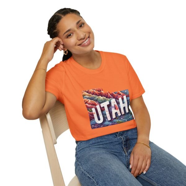 Utah Adventure T-Shirt, Unisex Softstyle Tee, Vintage Nature Shirt, Travel Gift, Summer Attire, Outdoor Lover Apparel - Image 16