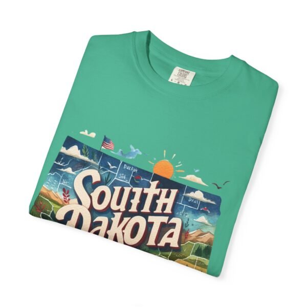 South Dakota Unisex Garment-Dyed T-shirt, Vintage South Dakota Tee, Travel Souvenir Shirt, Perfect for Vacation or Gift, Casual Wear, [...] - Image 57