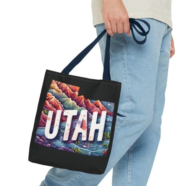 Utah Landscape Tote Bag, Eco-Friendly Shopping, Travel Accessory, Gift for Adventurers, Modern Design, AOP Tote - Image 51