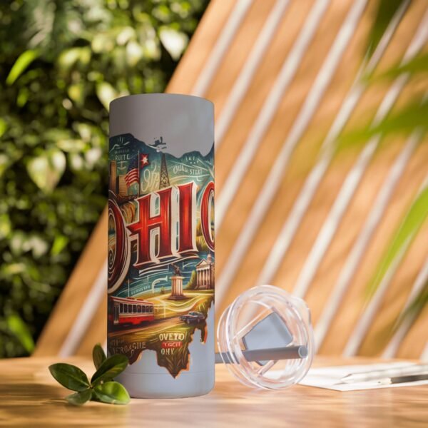 Ohio-themed Skinny Matte Tumbler, Stylish Travel Mug, Personalized Gift, Drinkware for Any Occasion, Home and Office Decor, Unique [...] - Image 42