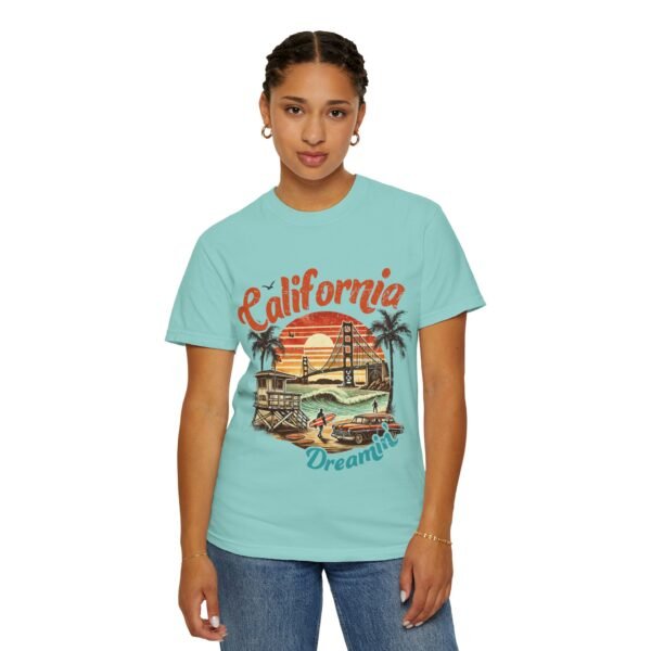 California Dreamin' Unisex Garment-Dyed T-Shirt, Vintage Style Tee, Summer Apparel, Beachwear, Tourist Souvenir, Gift for Travelers - Image 58