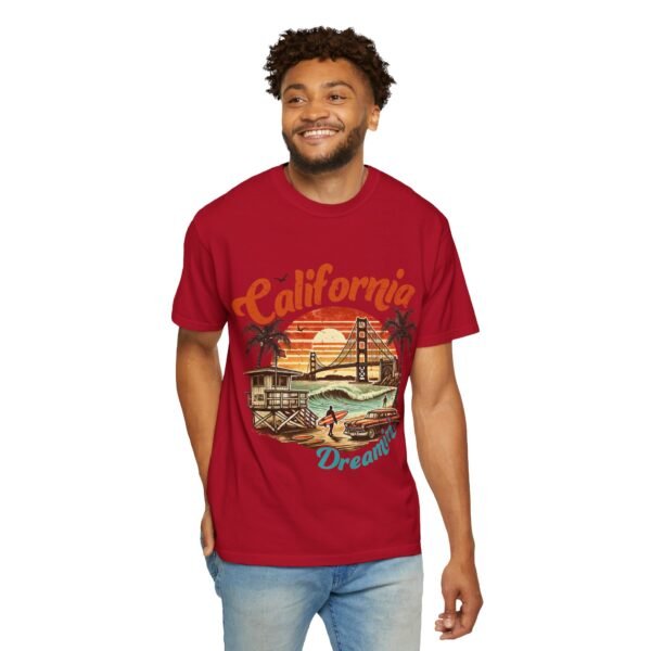 California Dreamin' Unisex Garment-Dyed T-Shirt, Vintage Style Tee, Summer Apparel, Beachwear, Tourist Souvenir, Gift for Travelers - Image 132