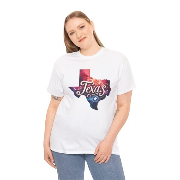 Texas Themed Unisex Heavy Cotton Tee - Perfect for Proud Texans, Gifts, Souvenirs, Casual Wear, Festivals - Image 9