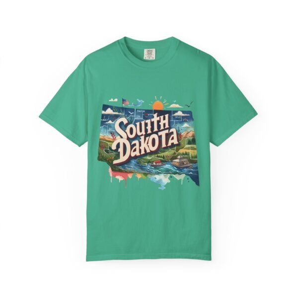 South Dakota Unisex Garment-Dyed T-shirt, Vintage South Dakota Tee, Travel Souvenir Shirt, Perfect for Vacation or Gift, Casual Wear, [...] - Image 55