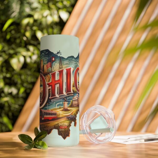 Ohio-themed Skinny Matte Tumbler, Stylish Travel Mug, Personalized Gift, Drinkware for Any Occasion, Home and Office Decor, Unique [...] - Image 24