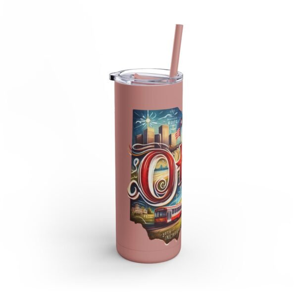 Ohio-themed Skinny Matte Tumbler, Stylish Travel Mug, Personalized Gift, Drinkware for Any Occasion, Home and Office Decor, Unique [...] - Image 56
