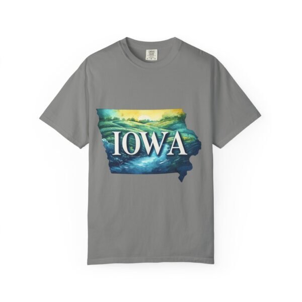 Iowa Scenic Unisex Garment-Dyed T-Shirt, Vintage Tee, Travel Souvenir, Nature Lover Gift, Iowa Pride Apparel, Casual Wear - Image 57