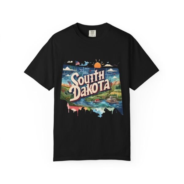 South Dakota Unisex Garment-Dyed T-shirt, Vintage South Dakota Tee, Travel Souvenir Shirt, Perfect for Vacation or Gift, Casual Wear, [...] - Image 73