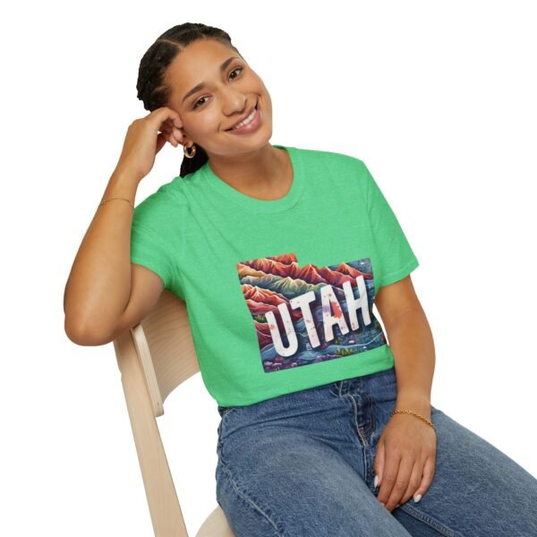 Utah Adventure T-Shirt, Unisex Softstyle Tee, Vintage Nature Shirt, Travel Gift, Summer Attire, Outdoor Lover Apparel - Image 56