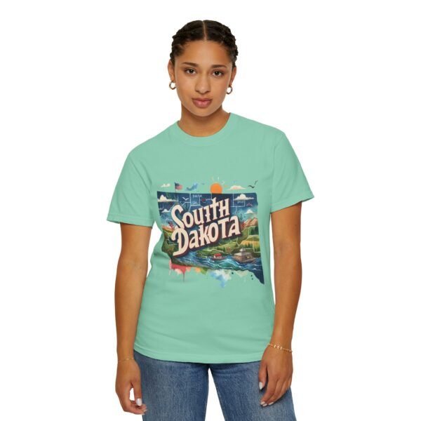 South Dakota Unisex Garment-Dyed T-shirt, Vintage South Dakota Tee, Travel Souvenir Shirt, Perfect for Vacation or Gift, Casual Wear, [...] - Image 52