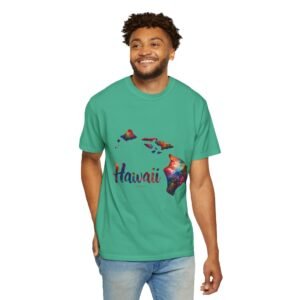 Hawaii Galaxy T-Shirt | Unisex Garment-Dyed Tee | Beach Vibes, Summer Style, Vacation Apparel, Gift for Travelers, Nature Lovers