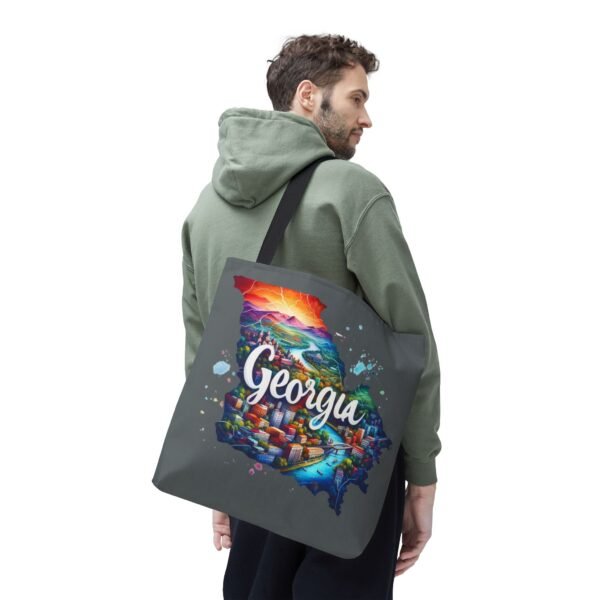 Georgia Tote Bag, Colorful State Map Tote, Travel Bag, Gift for Travelers, Stylish Grocery Tote, Eco-Friendly Bag - Image 14