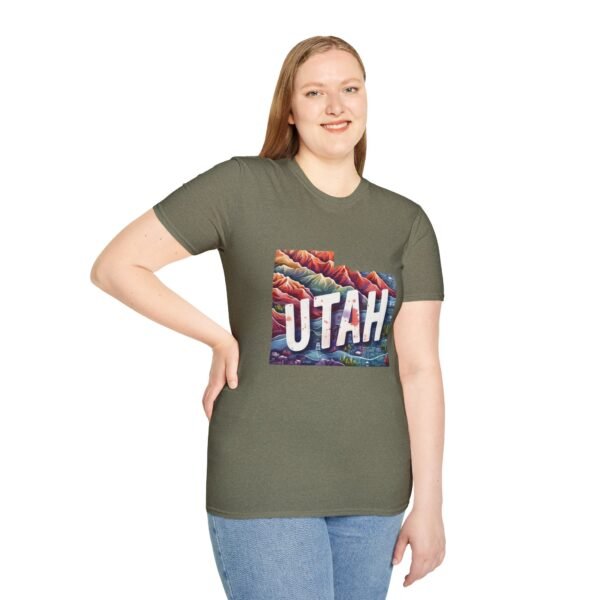 Utah Adventure T-Shirt, Unisex Softstyle Tee, Vintage Nature Shirt, Travel Gift, Summer Attire, Outdoor Lover Apparel - Image 37