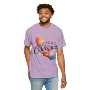 New California Unisex Garment-Dyed T-Shirt, Vintage California Tee, Summer Apparel, Travel Souvenir, Gift for Californians