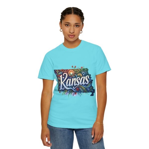 Kansas Floral Unisex T-Shirt, Graphic Tee, Gift for Kansans, State Pride Shirt, Casual Wear, Summer Shirt - Image 85