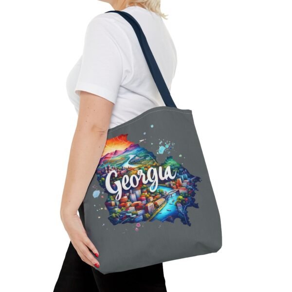 Georgia Tote Bag, Colorful State Map Tote, Travel Bag, Gift for Travelers, Stylish Grocery Tote, Eco-Friendly Bag - Image 67