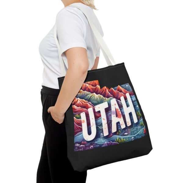 Utah Landscape Tote Bag, Eco-Friendly Shopping, Travel Accessory, Gift for Adventurers, Modern Design, AOP Tote - Image 36